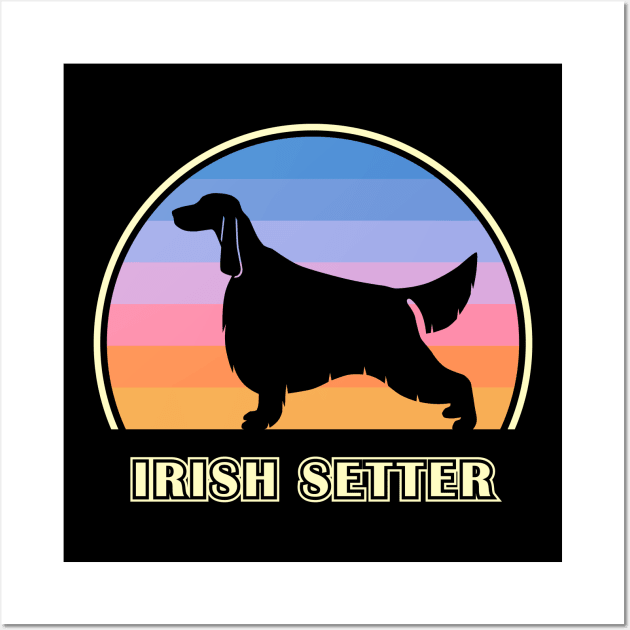 Irish Setter Vintage Sunset Dog Wall Art by millersye